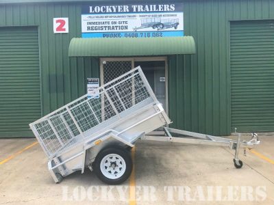 6 x 4 ft Box Trailer - Tilt side view