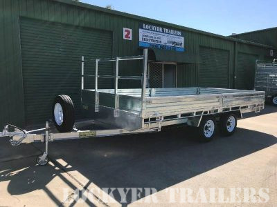 16 x 8ft Flat Deck Trailer with Loading Ramps